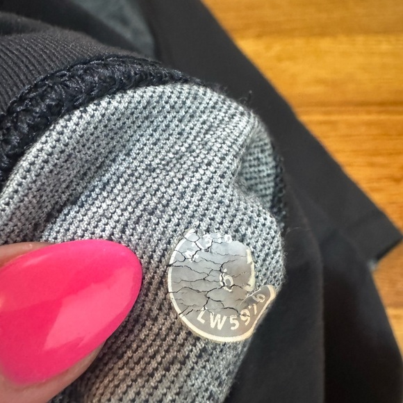 Lululemon Barre Pulse Pant Black Reversible Slub Denim Black Size 6 - Picture 7 of 10